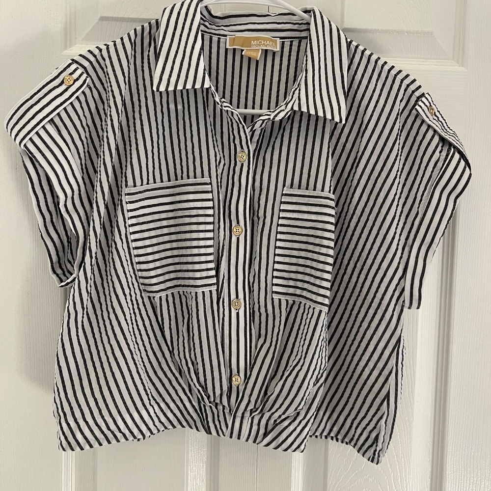 Michael Kors stripped top size L